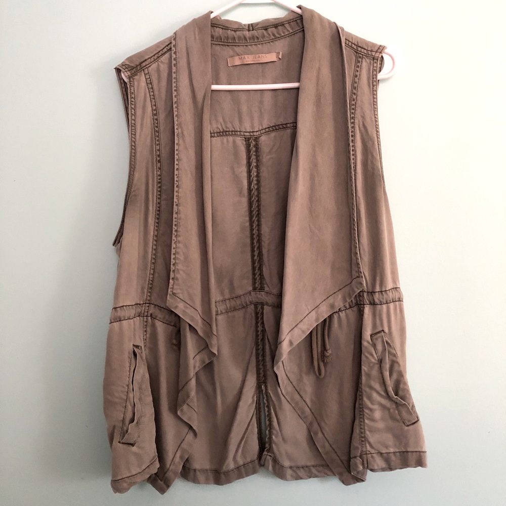 Super Soft Sage Flowy Vest